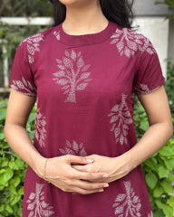 Purple Cotton Co-ord Sets