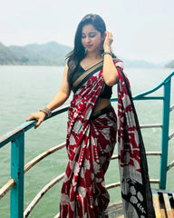 Maheshwari Silk Sarees with Flowers