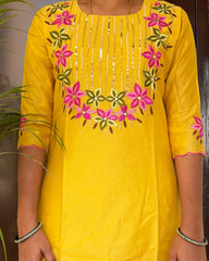 Radiant Yellow Muslin Set
