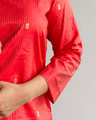 Orange Silk Kurti