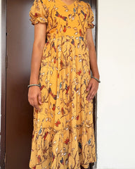 Sunshine Flow Georgette Frock Dress