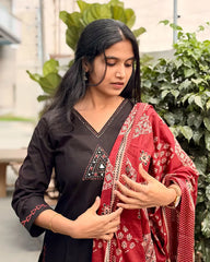 Dhabu Cotton Kurti Set