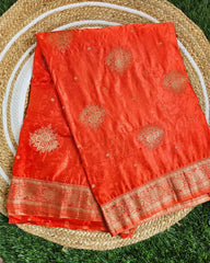Mushroo Satin Saree