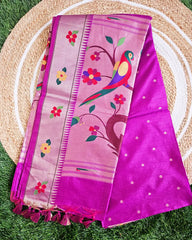 Paithani Munga Cotton sarees