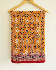 Ajrakh Mul Mul Cotton Sarees