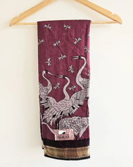 Maheshwari Silk Sarees with Swans