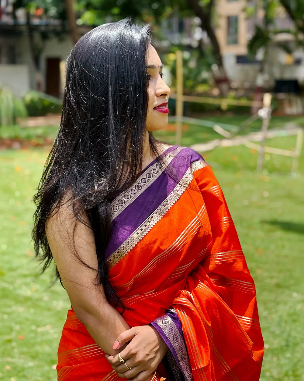 Semi Mysore Crepe Saree