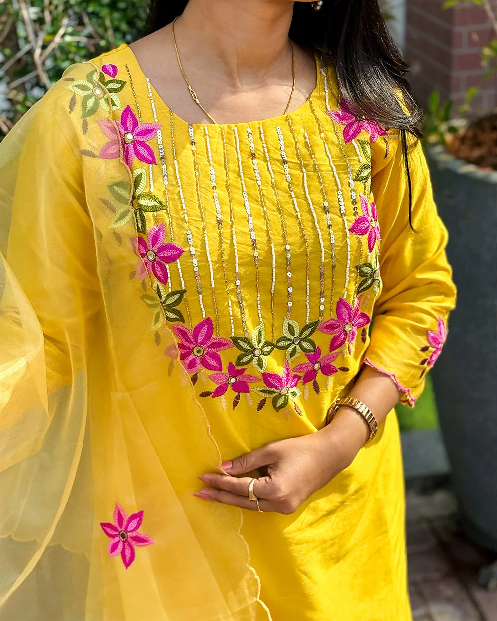 Radiant Yellow Muslin Set
