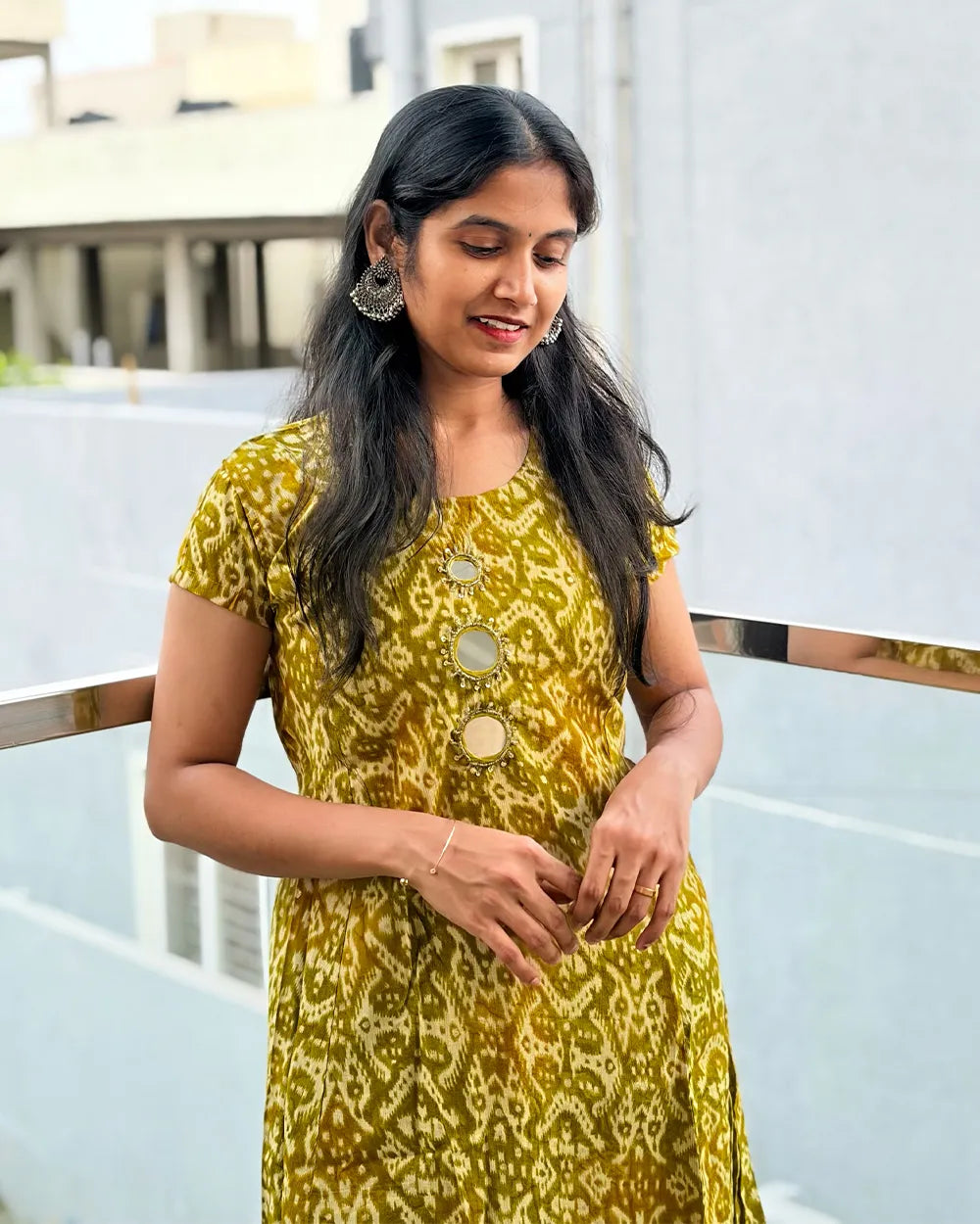 Mehendi Green Aline Coord Set