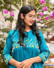 Blue Cotton Gown