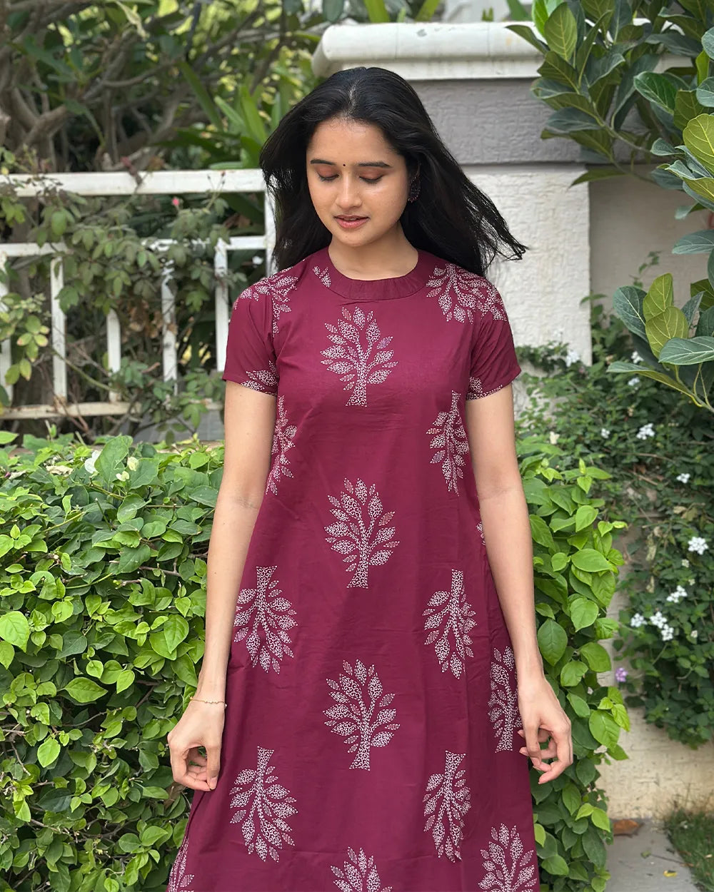 Purple Cotton Co-ord Sets