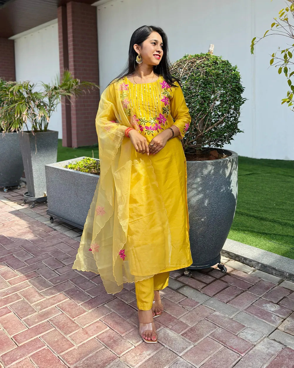 Radiant Yellow Muslin Set