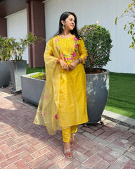 Radiant Yellow Muslin Set