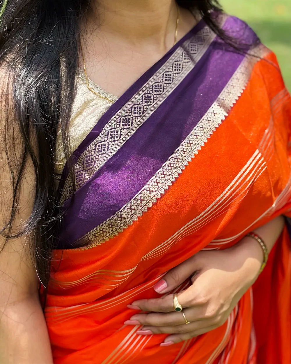 Semi Mysore Crepe Saree