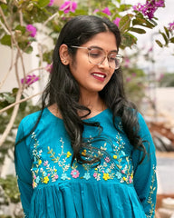 Blue Cotton Gown