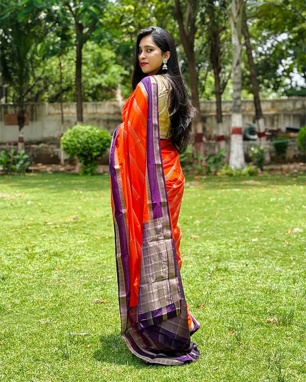Semi Mysore Crepe Saree