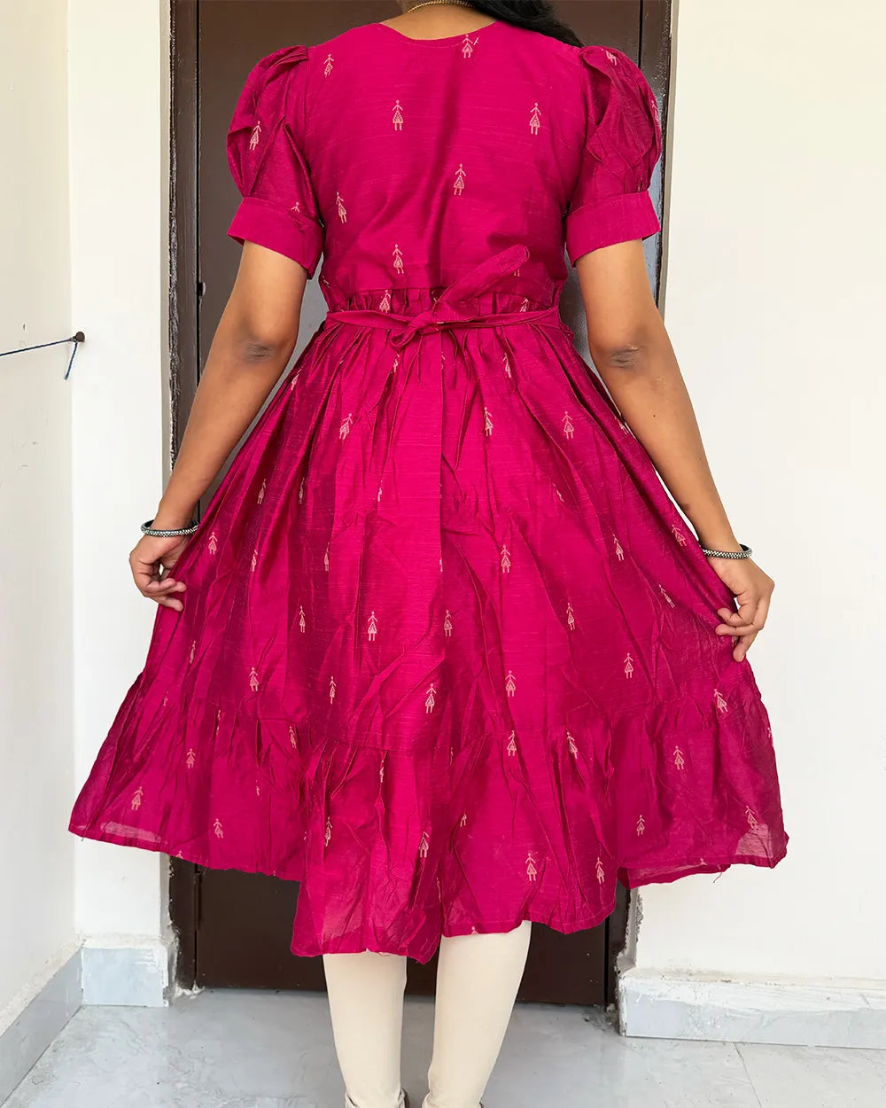 Pink Rawsilk Gown