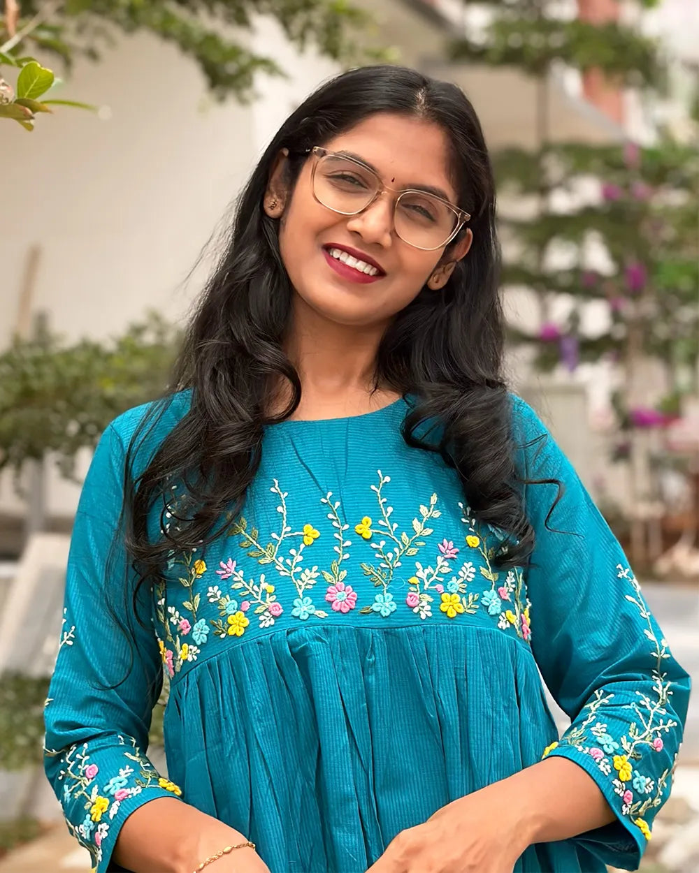 Blue Cotton Gown