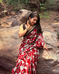 Maheshwari Silk Sarees with Flowers