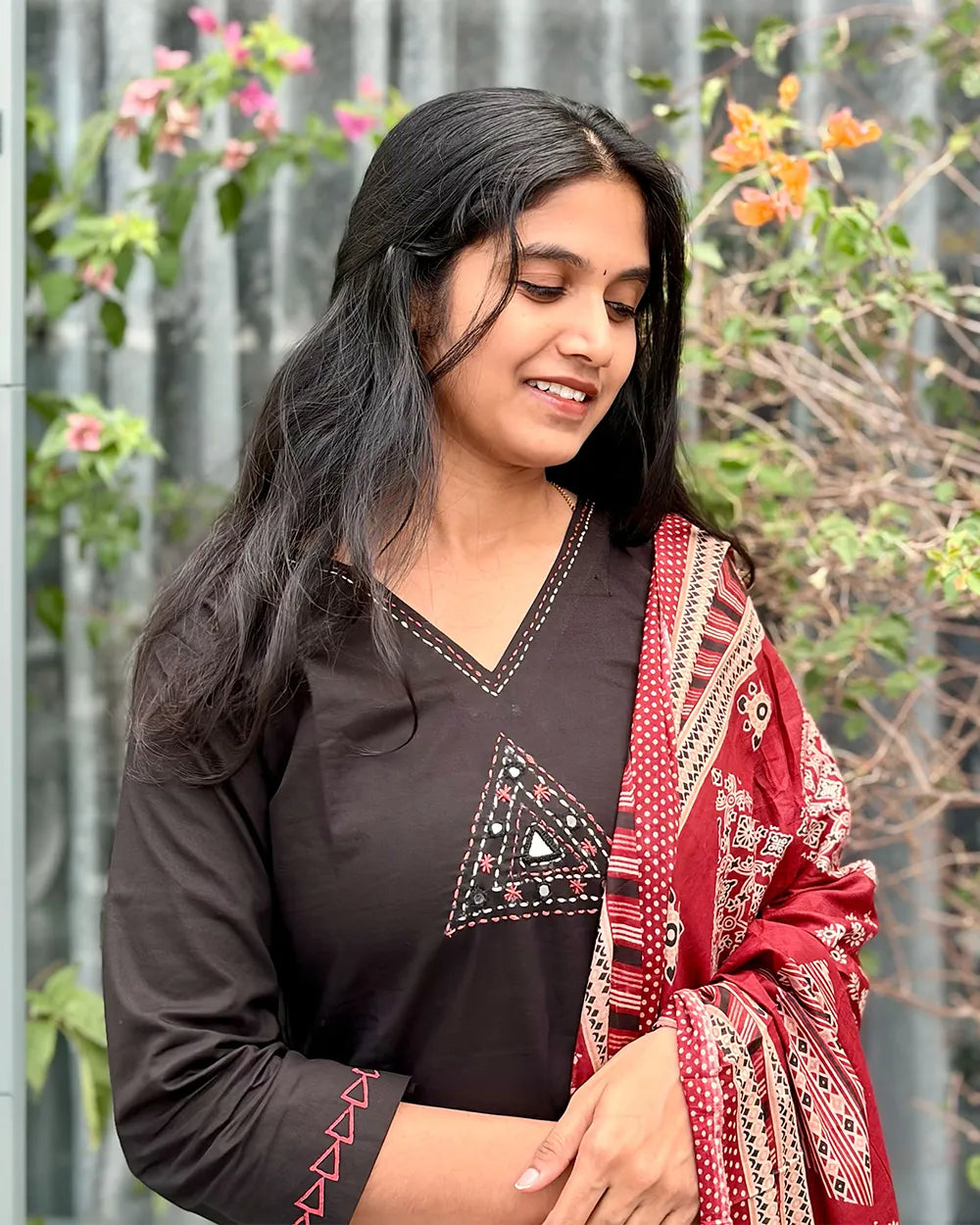Dhabu Cotton Kurti Set