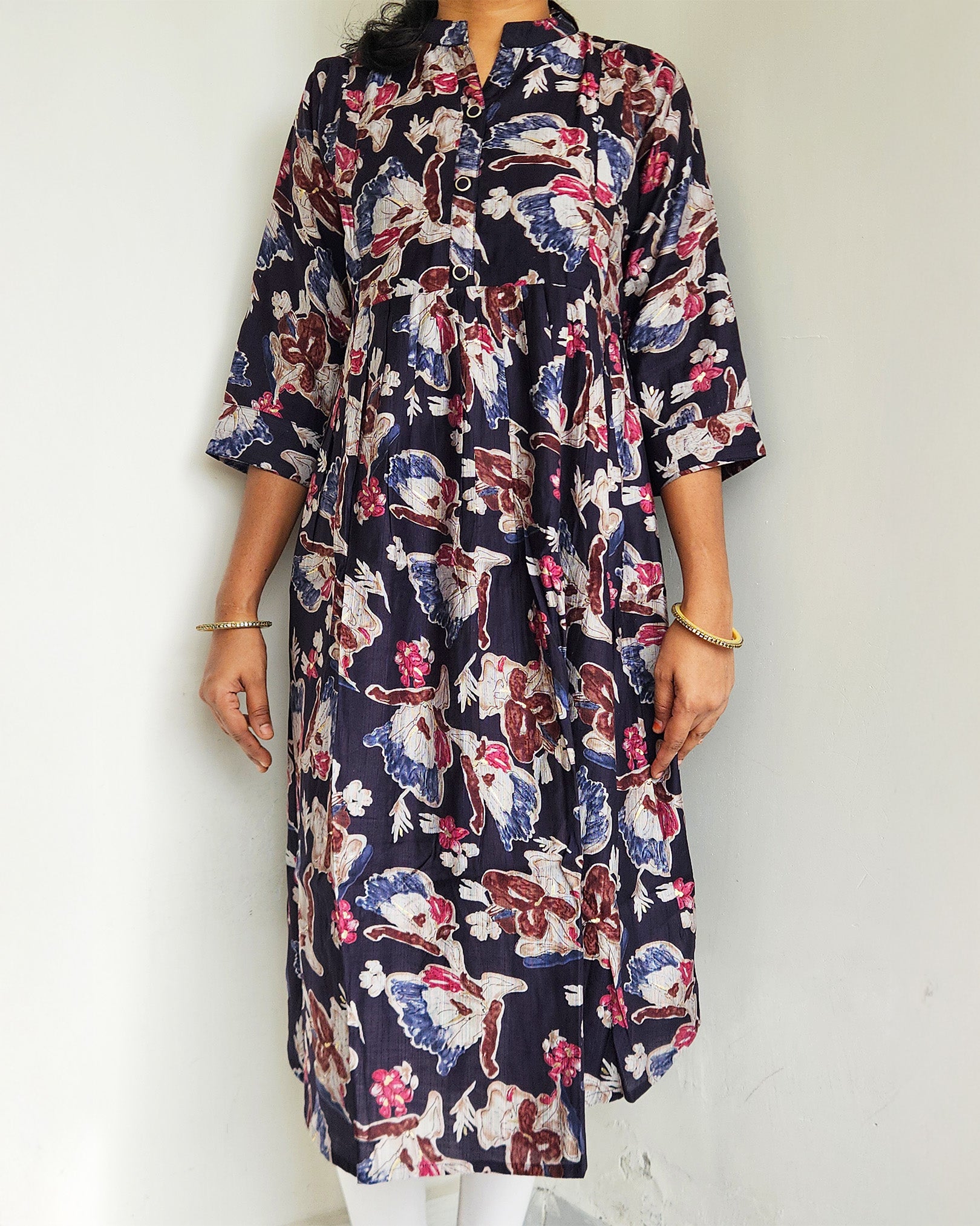 Midnight comfort maternity dress