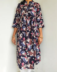 Midnight comfort maternity dress