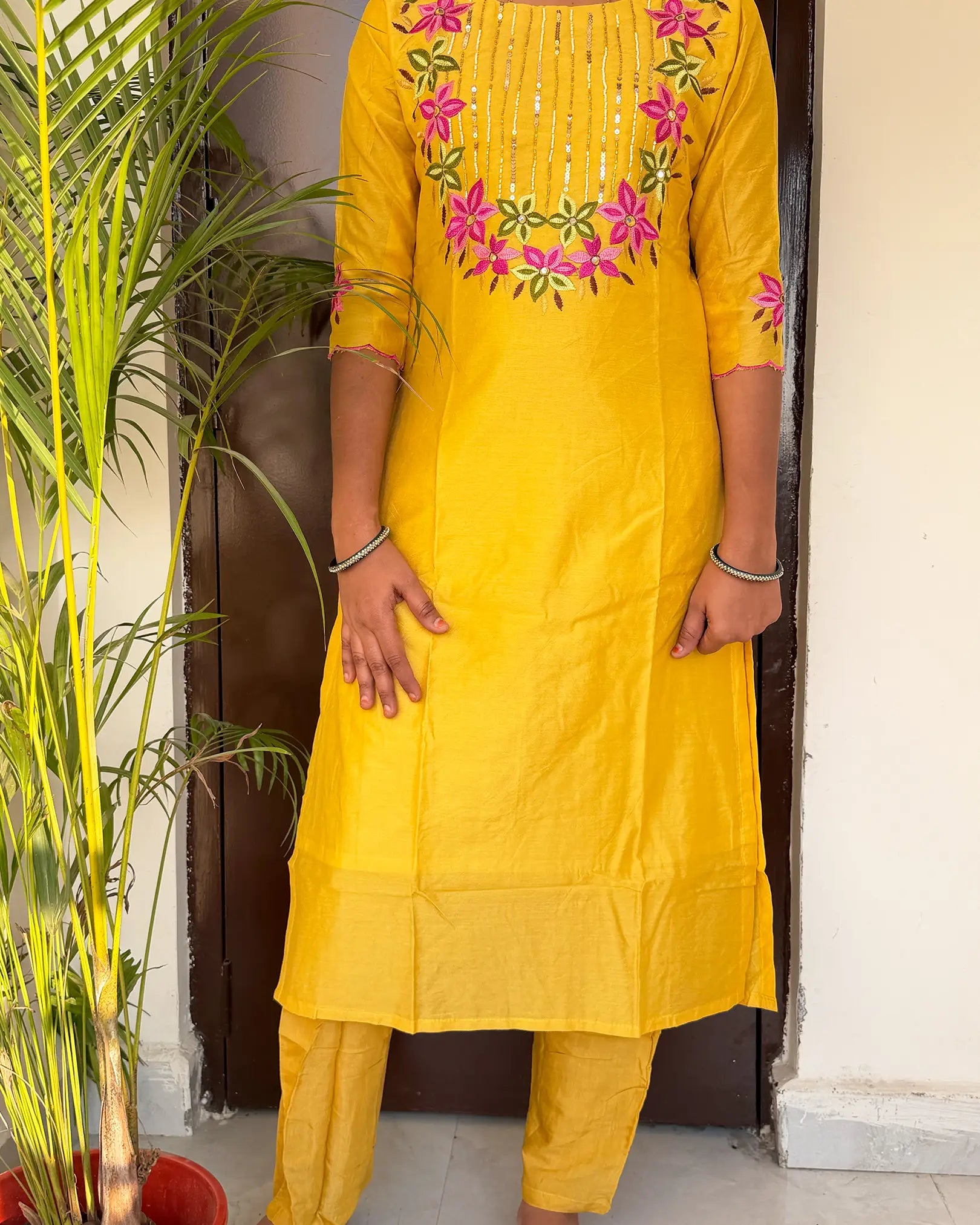 Radiant Yellow Muslin Set