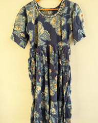 Blue Cotton Gown