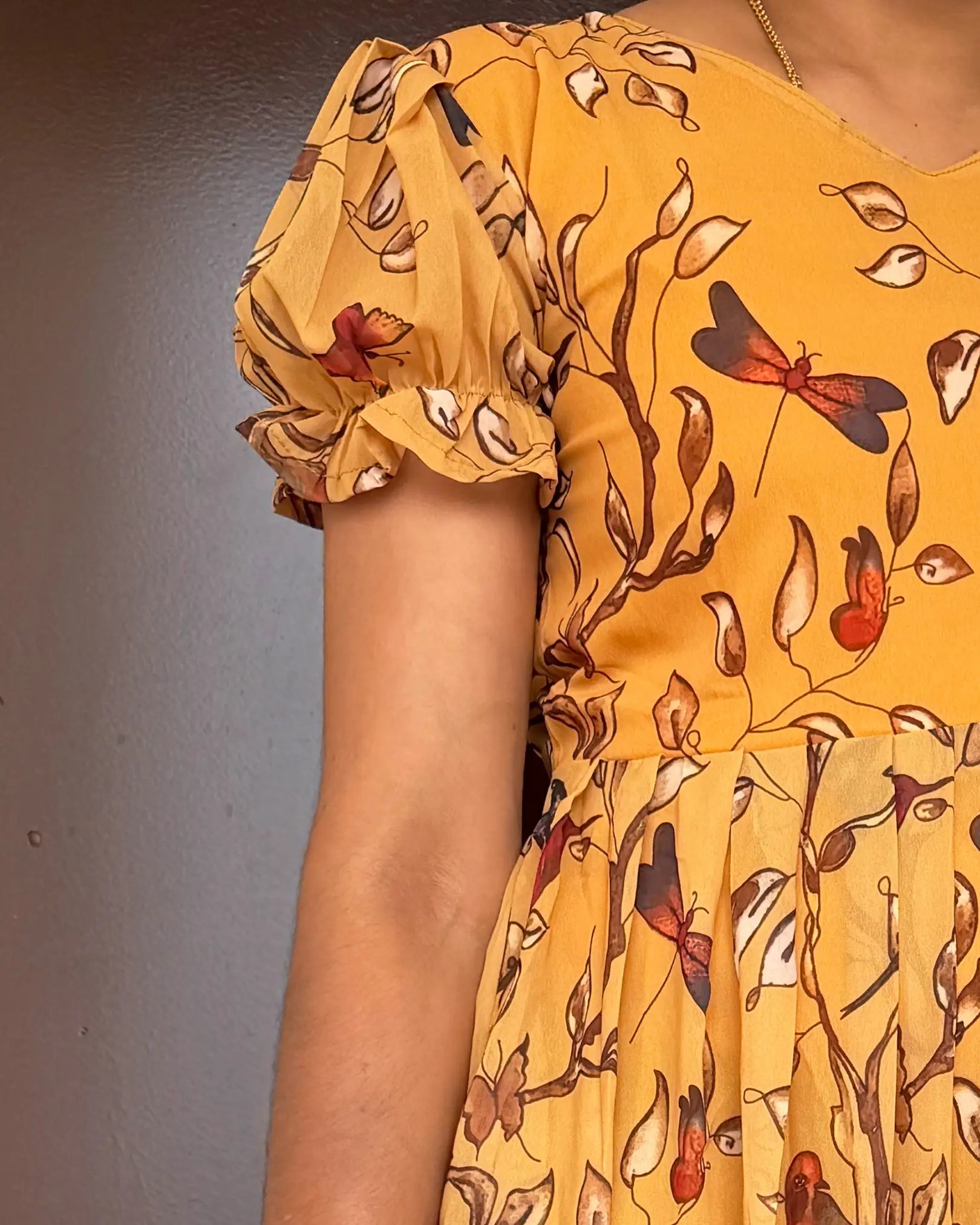 Sunshine Flow Georgette Frock Dress