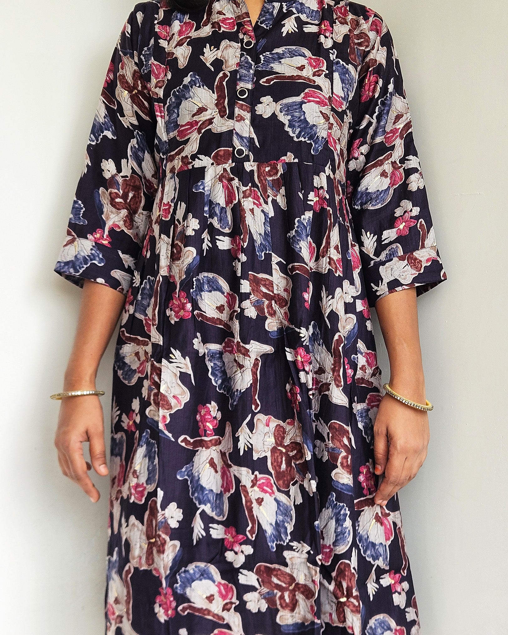 Midnight comfort maternity dress