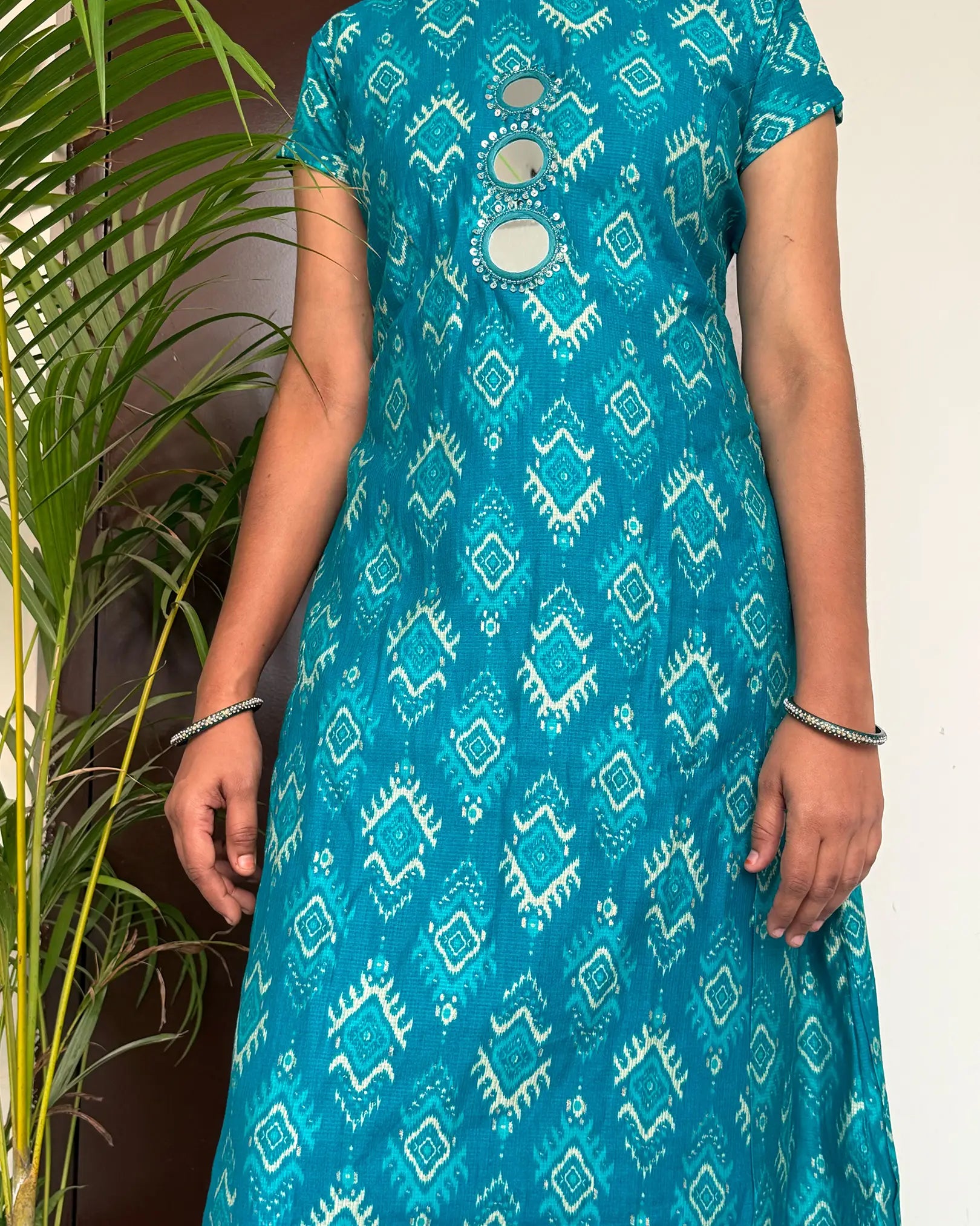 Blue vatican A-line Co-Ord Set