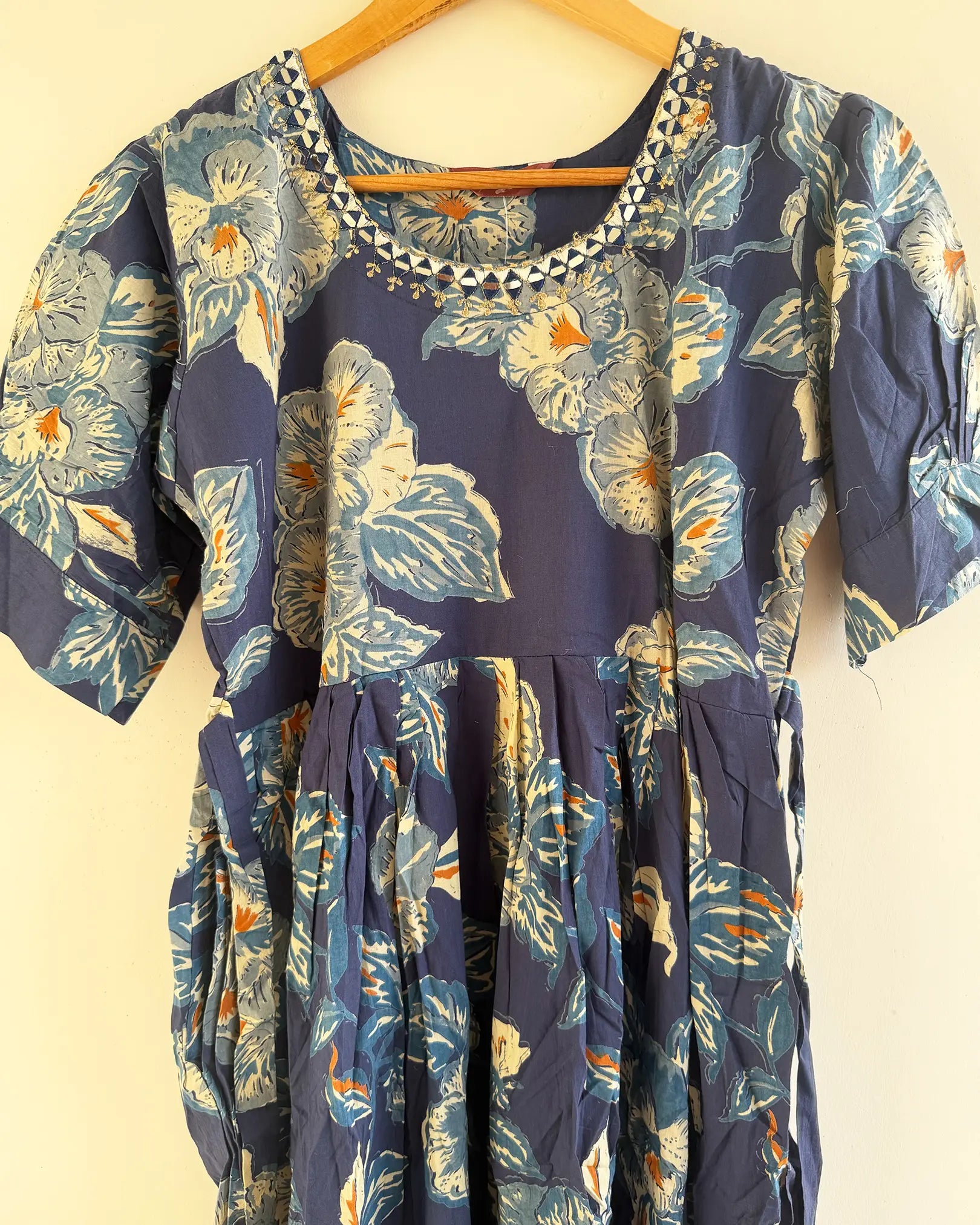 Blue Cotton Gown