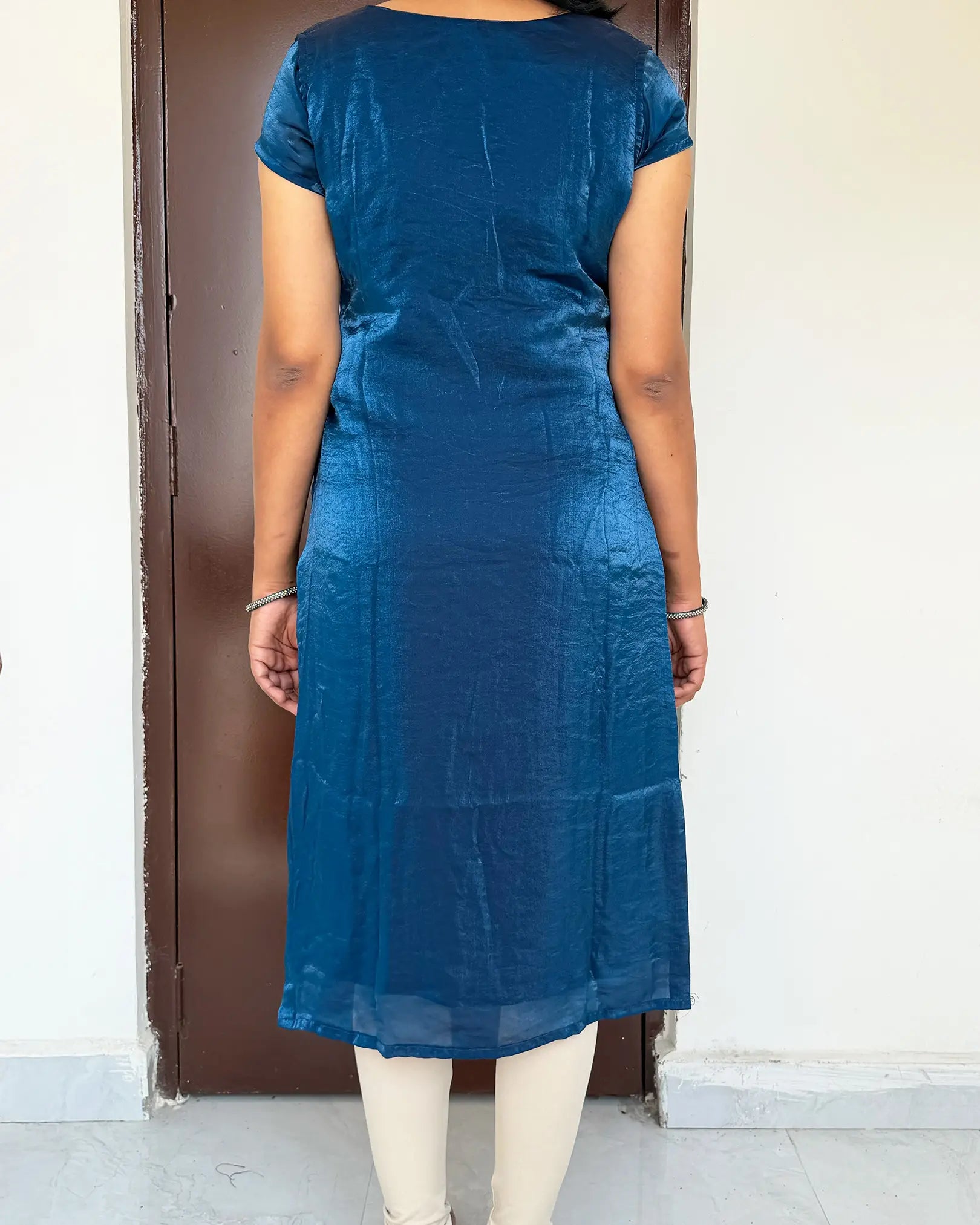 Dark Blue Spacesilk Kurti