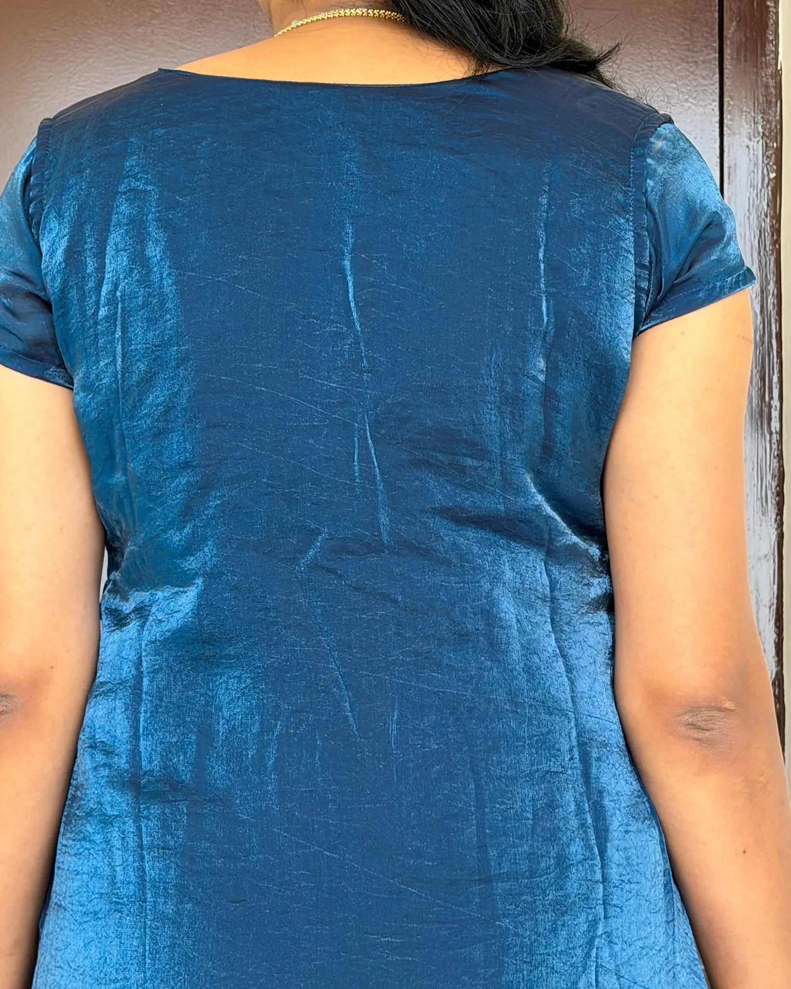 Dark Blue Spacesilk Kurti
