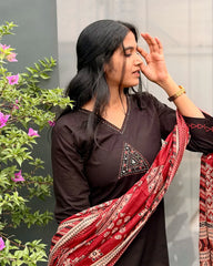Dhabu Cotton Kurti Set