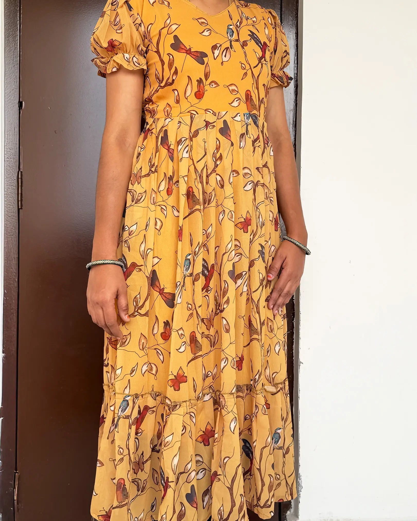 Sunshine Flow Georgette Frock Dress