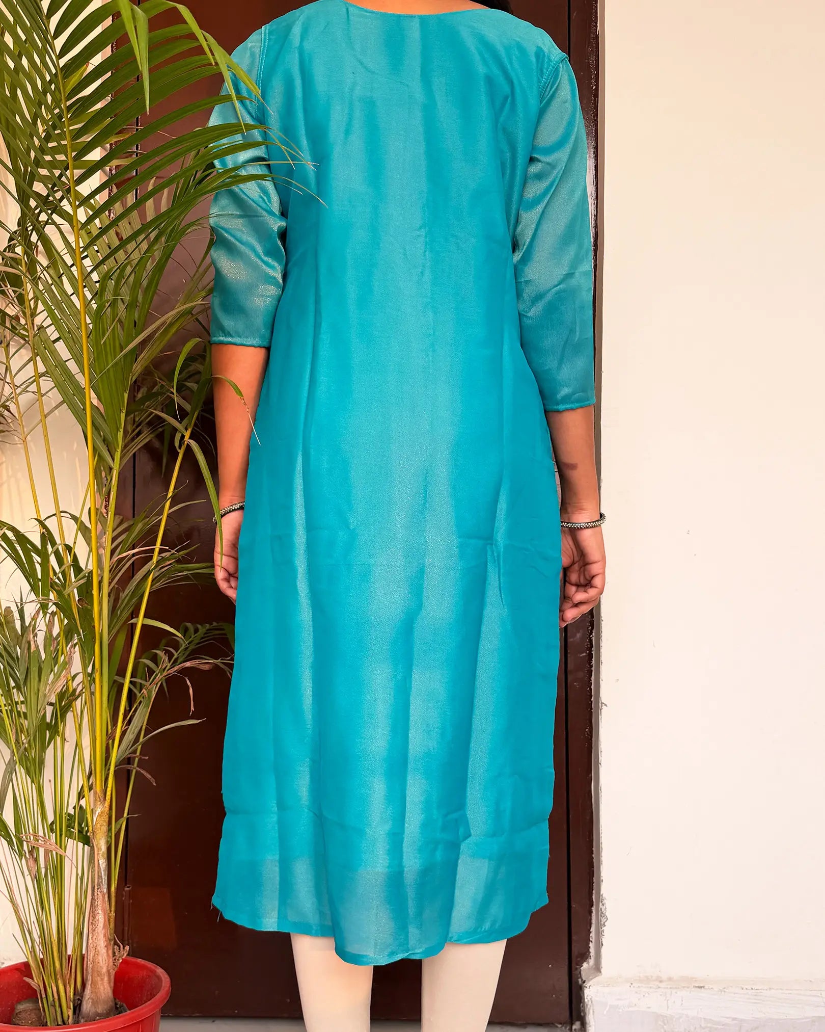Blue Shimmer Kurti