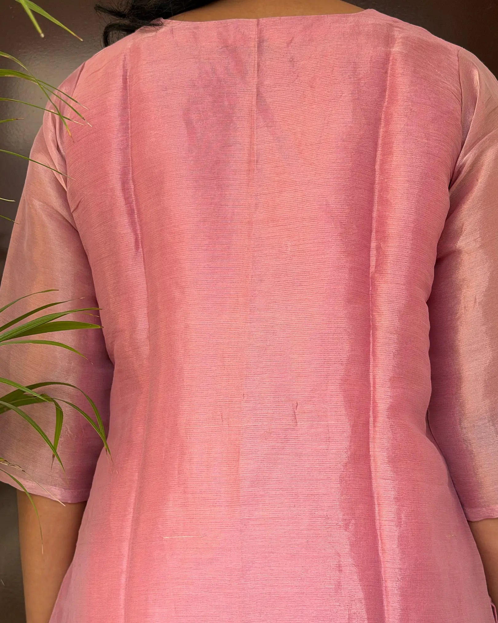 Light Pink Shimmer kurta set