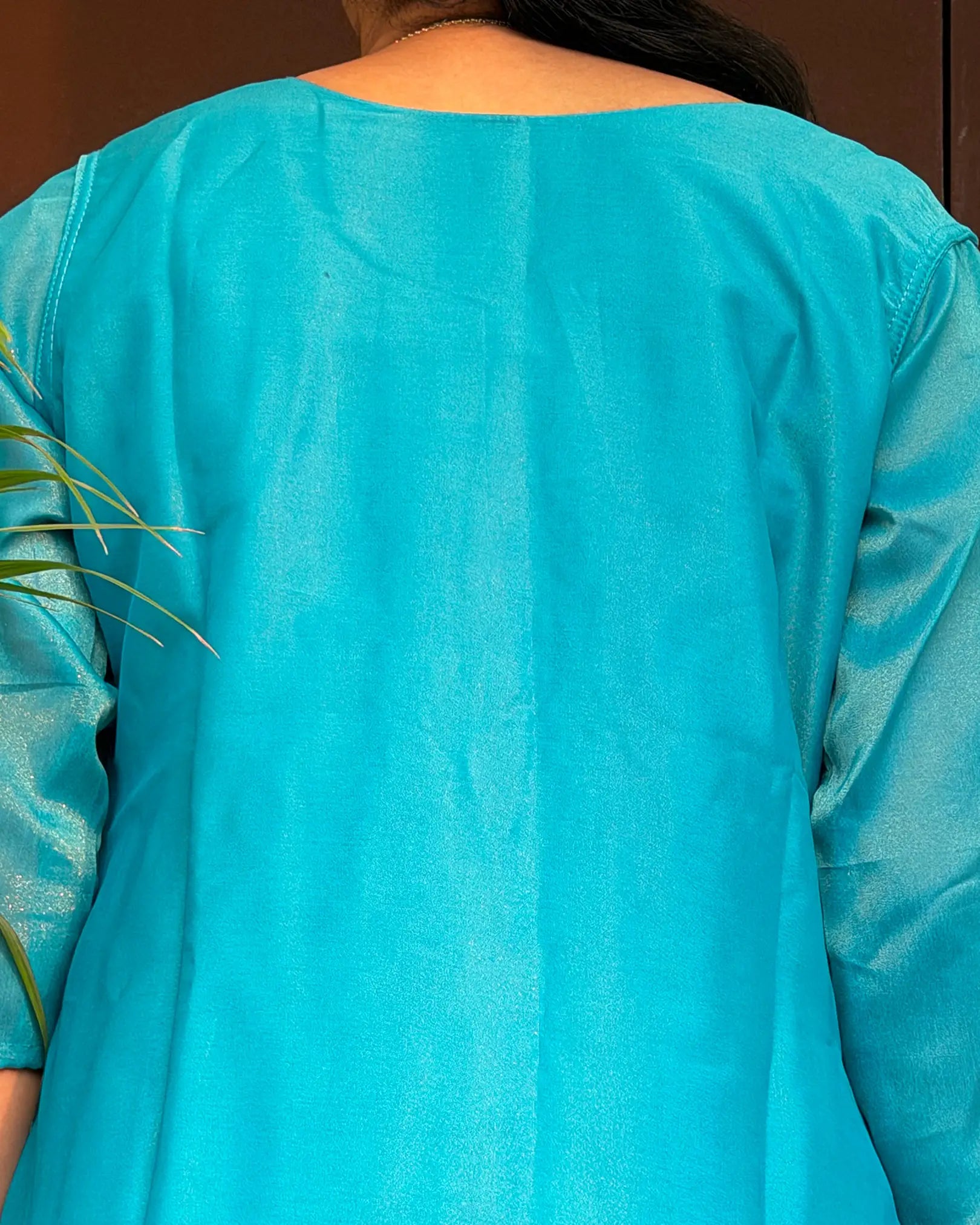 Blue Shimmer Kurti