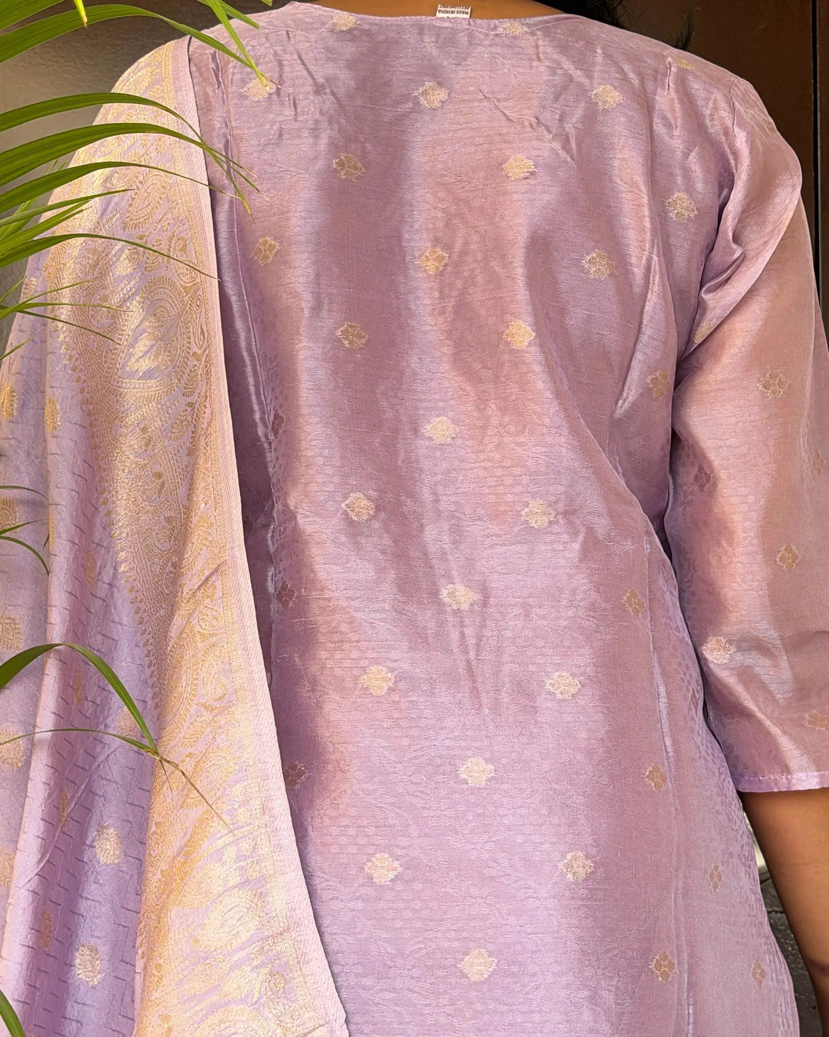 Banarasi Tissue Lavender Set