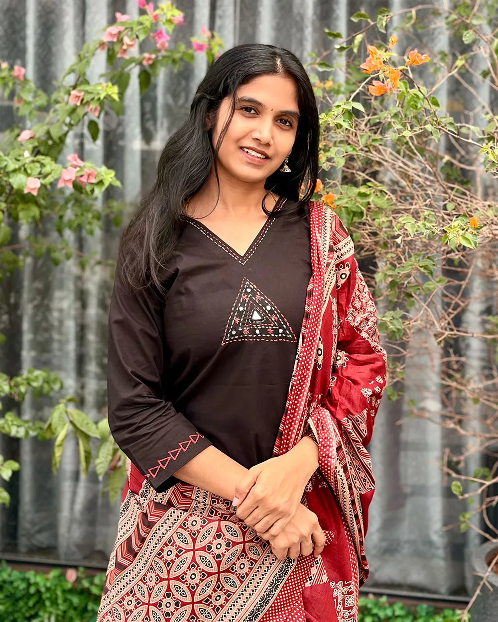 Dhabu Cotton Kurti Set