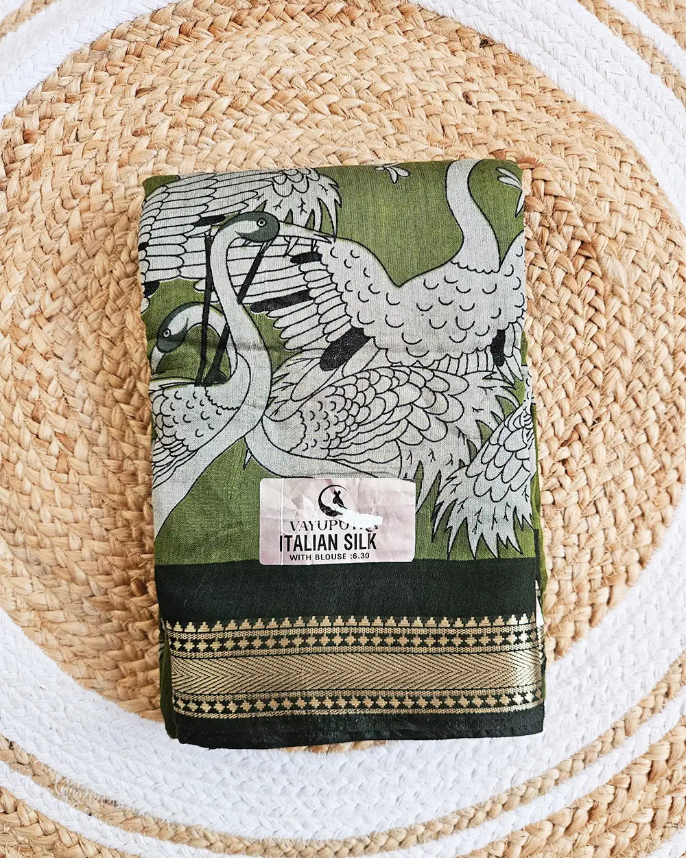 Maheshwari Silk Sarees with Swans