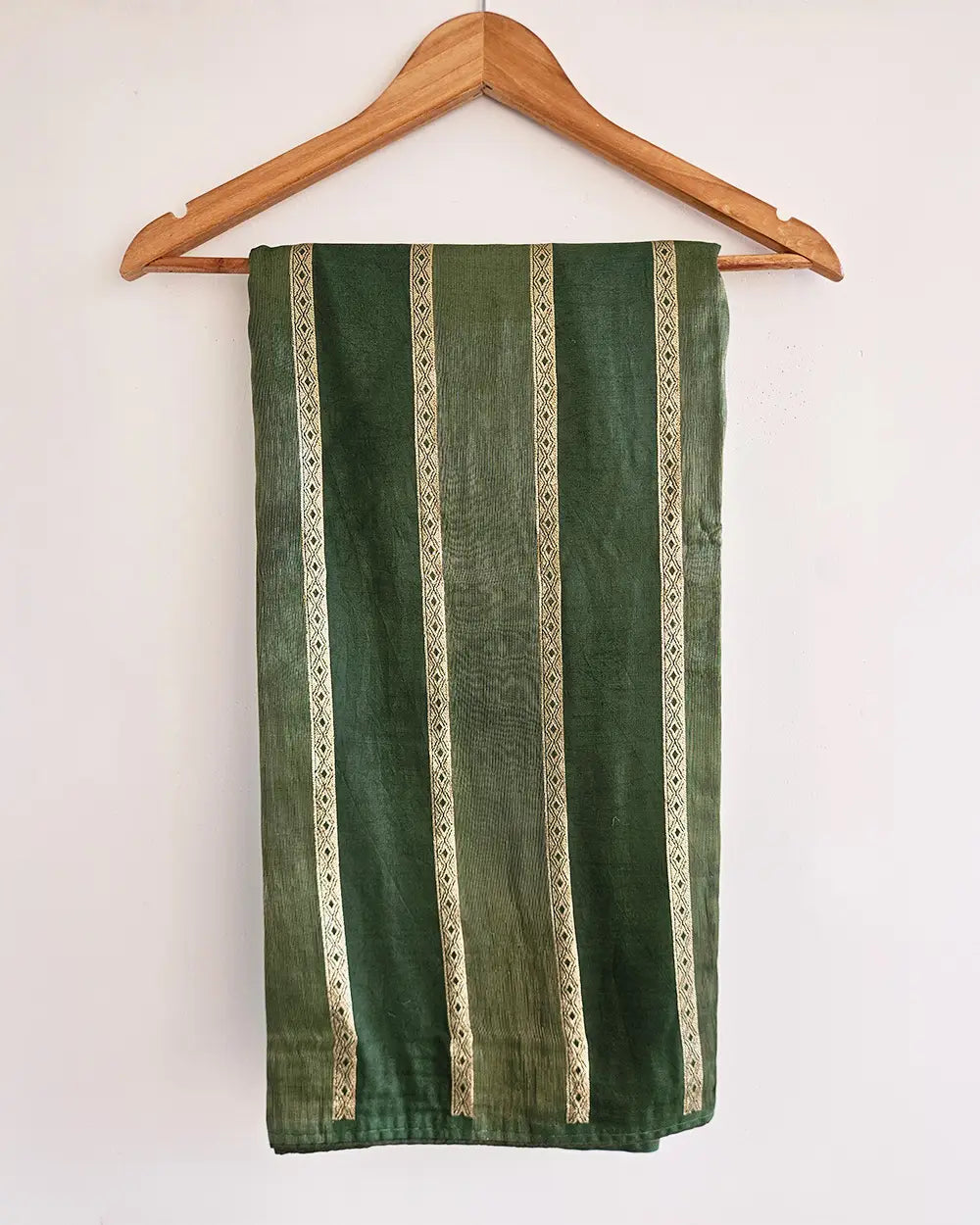 Green Vertical Lines Saree