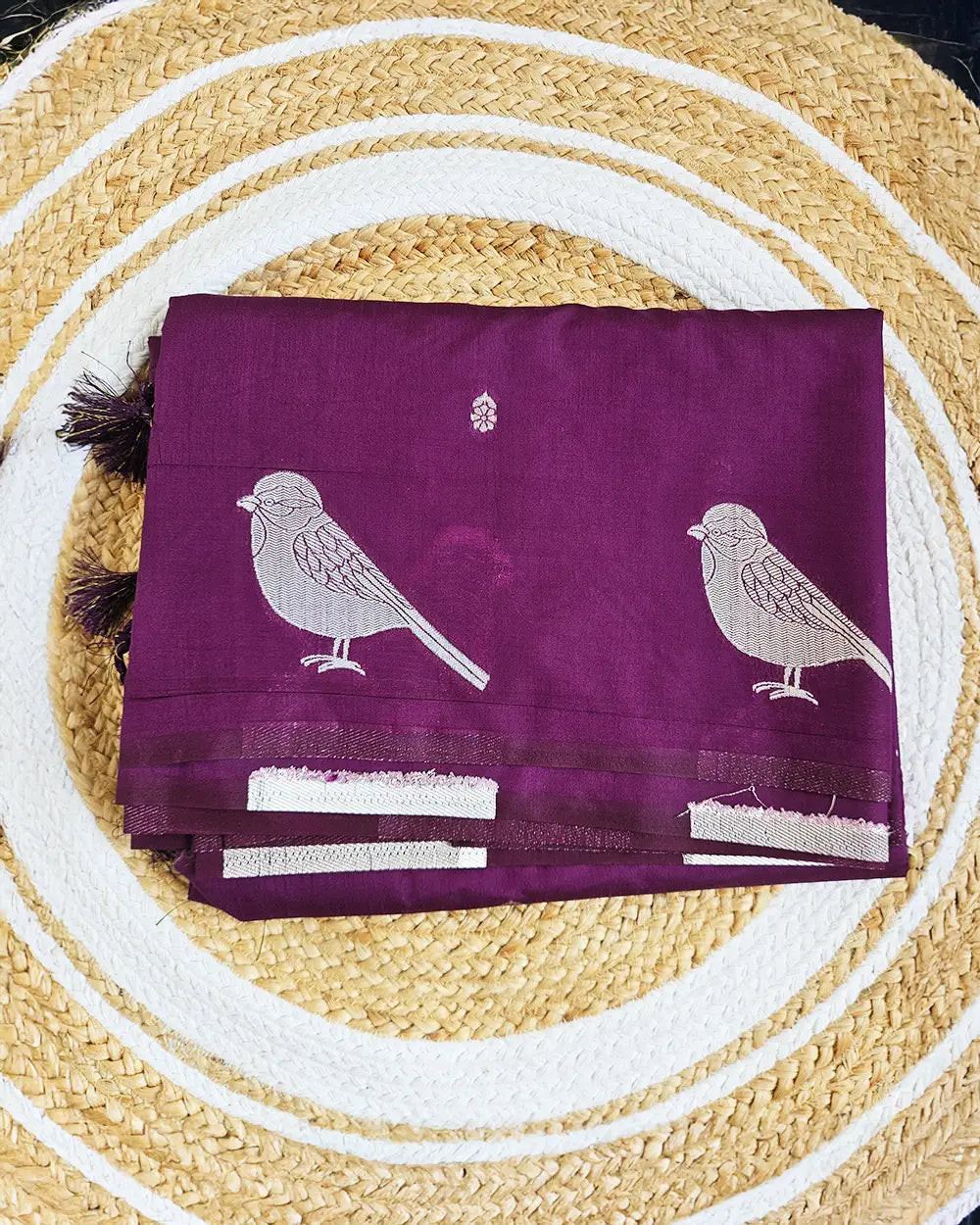 Dola Silk Parrot Design