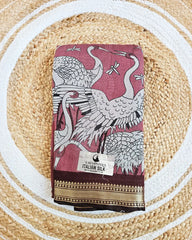 Maheshwari Silk Sarees with Swans