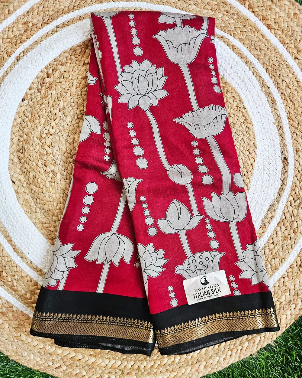 Maheshwari Silk Sarees with Flowers