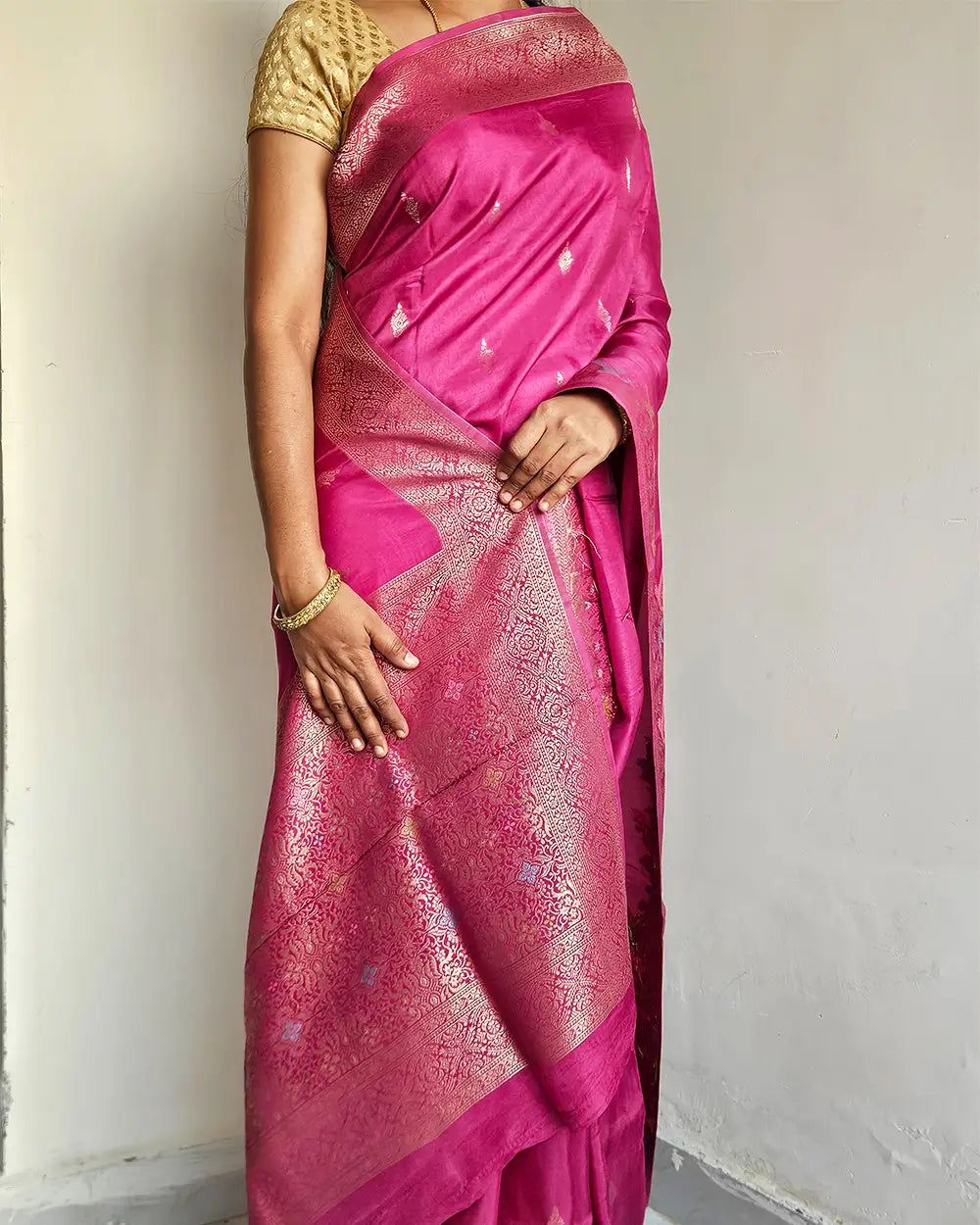 Light Purple Munga Silk Saree