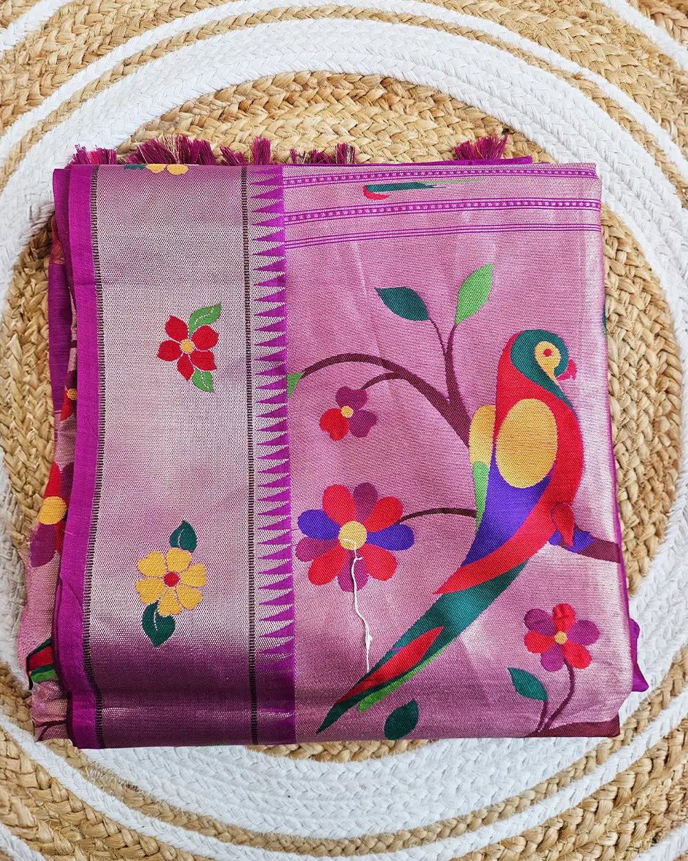 Paithani Munga Cotton sarees