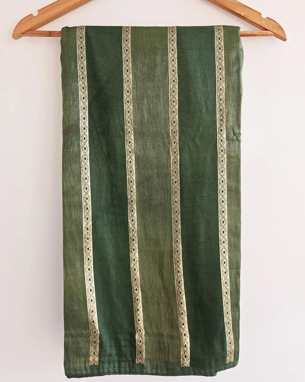 Green Vertical Lines Saree