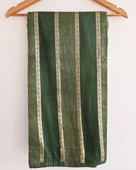 Green Vertical Lines Saree